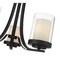 Z-Lite Willow 3 Light Chandelier, Matte Black, Inner White & Outer Clear 426-3C-MB - alternate 4